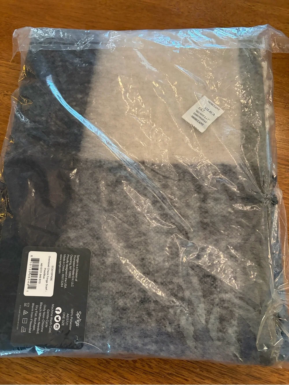 Women's Ombre Gray, Blue, Pink & Cream Wrap Scarf - Unbranded